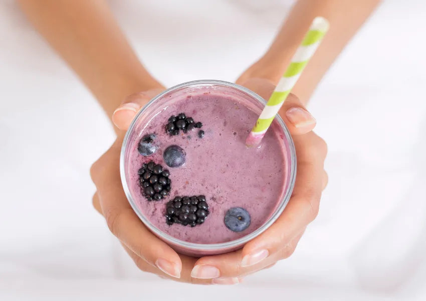 KidsShield+ blended into smoothie