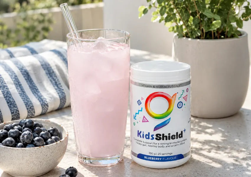 KidsShield+ served with water